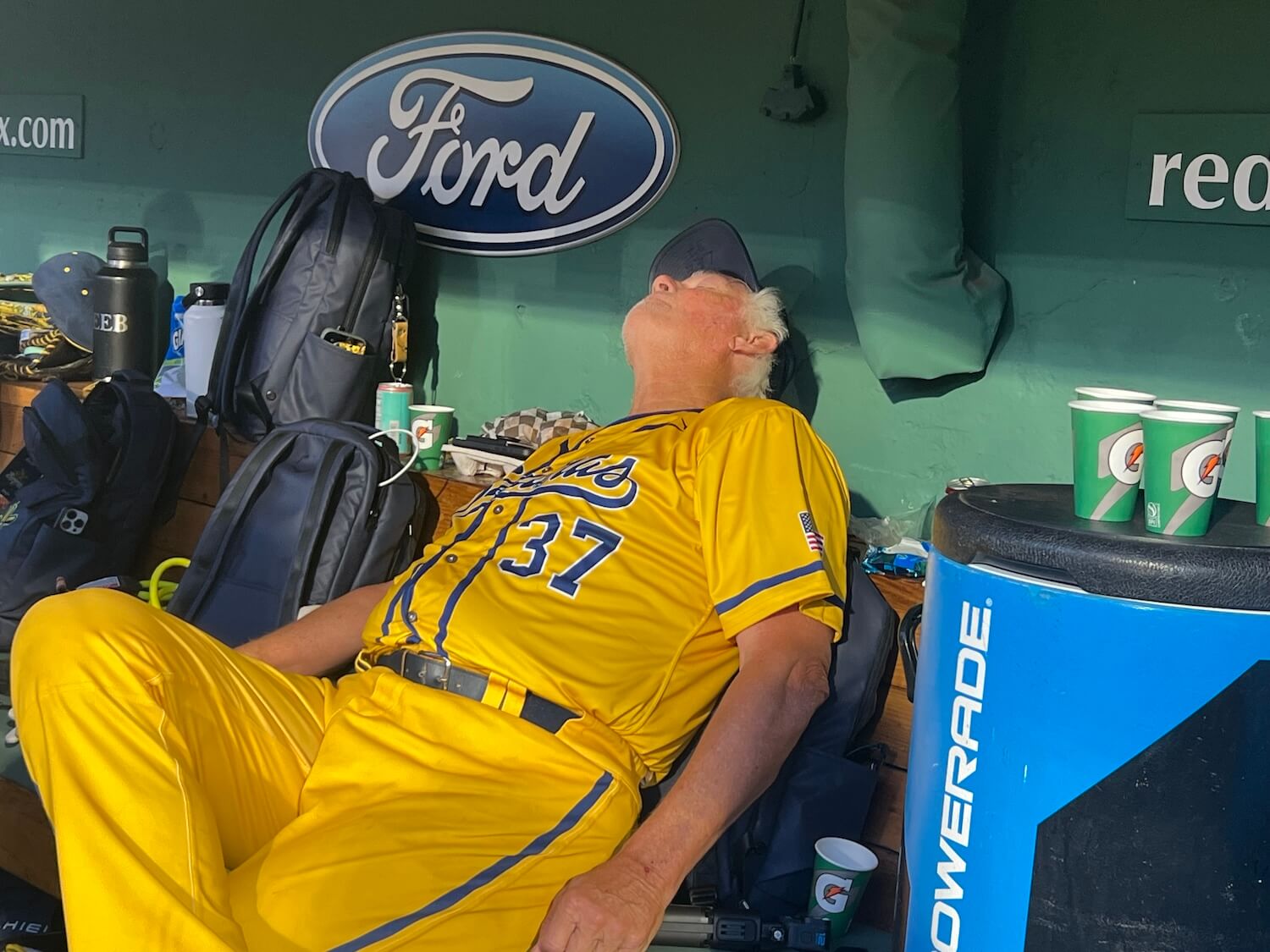 Nine months and one successful heart surgery later, he was granted a third of an inning at the Fens.