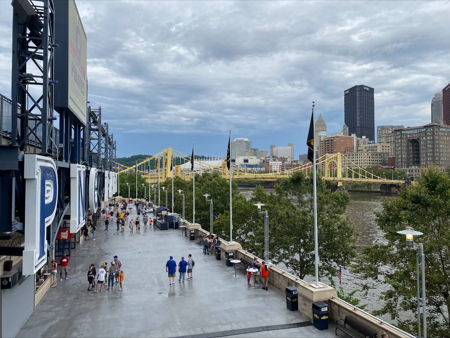 The Riverwalk before.
