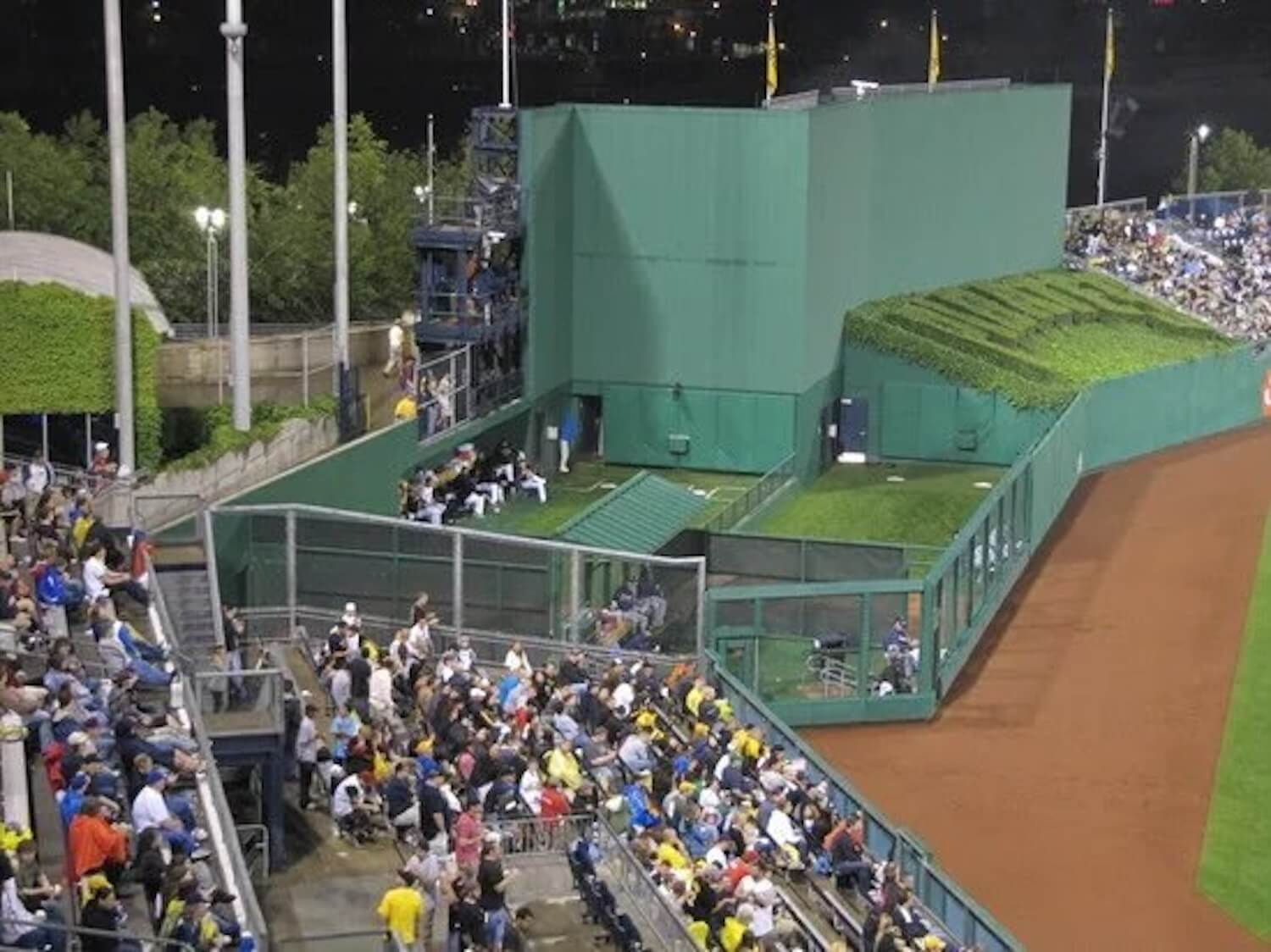 The outfield before. Credit: Pittsburgh Pirates