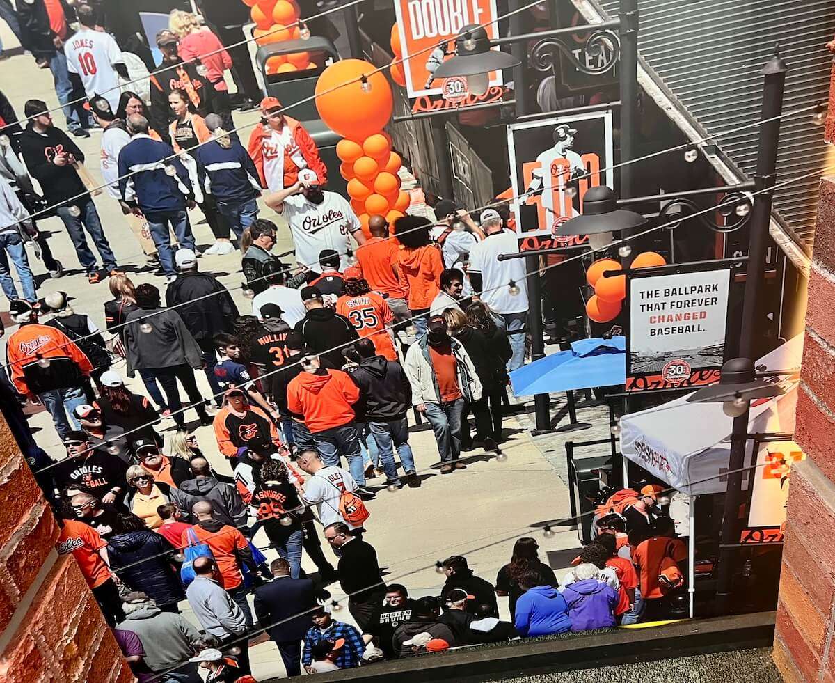 Eutaw Street, where Babe Ruth's father once kept a saloon, became a promenade open 24/7, the first so called "outfield experience" and the retro boom in ballpark design, which was not what Janet Marie Smith and Larry Lucchino had in mind.