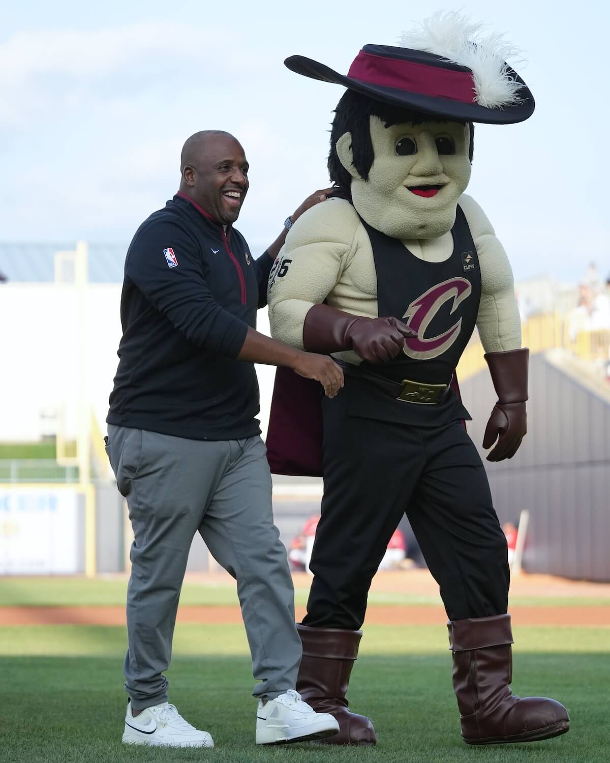 His mother, two grandmothers, his girlfriend and the third string mascot of the Cleveland Cavaliers had come to see if he could stay healthy.