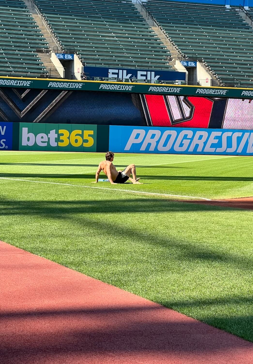 This is where he wanted to be. Progressive Field, home of the Guardians, was eighteen miles and an eternity away.
