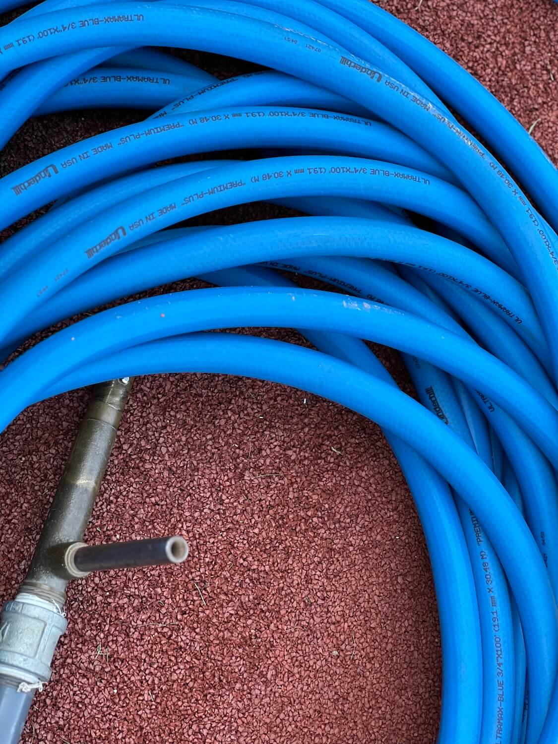 In the big leagues, even a garden hose can be a thing of beauty.