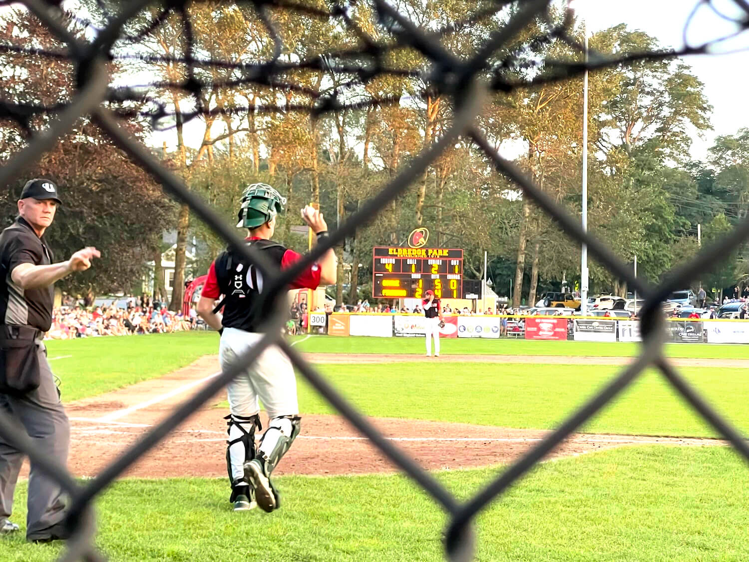 When an uncouth player on the Bourne Braves celebrated a home run with an airborne pirouette and screamed in the catcher's face, the home plate ump warned both benches. Miss Sue let him have it. He was not happy with Miss Sue. “I can’t believe we have to feed them,” Miss Sue moaned.