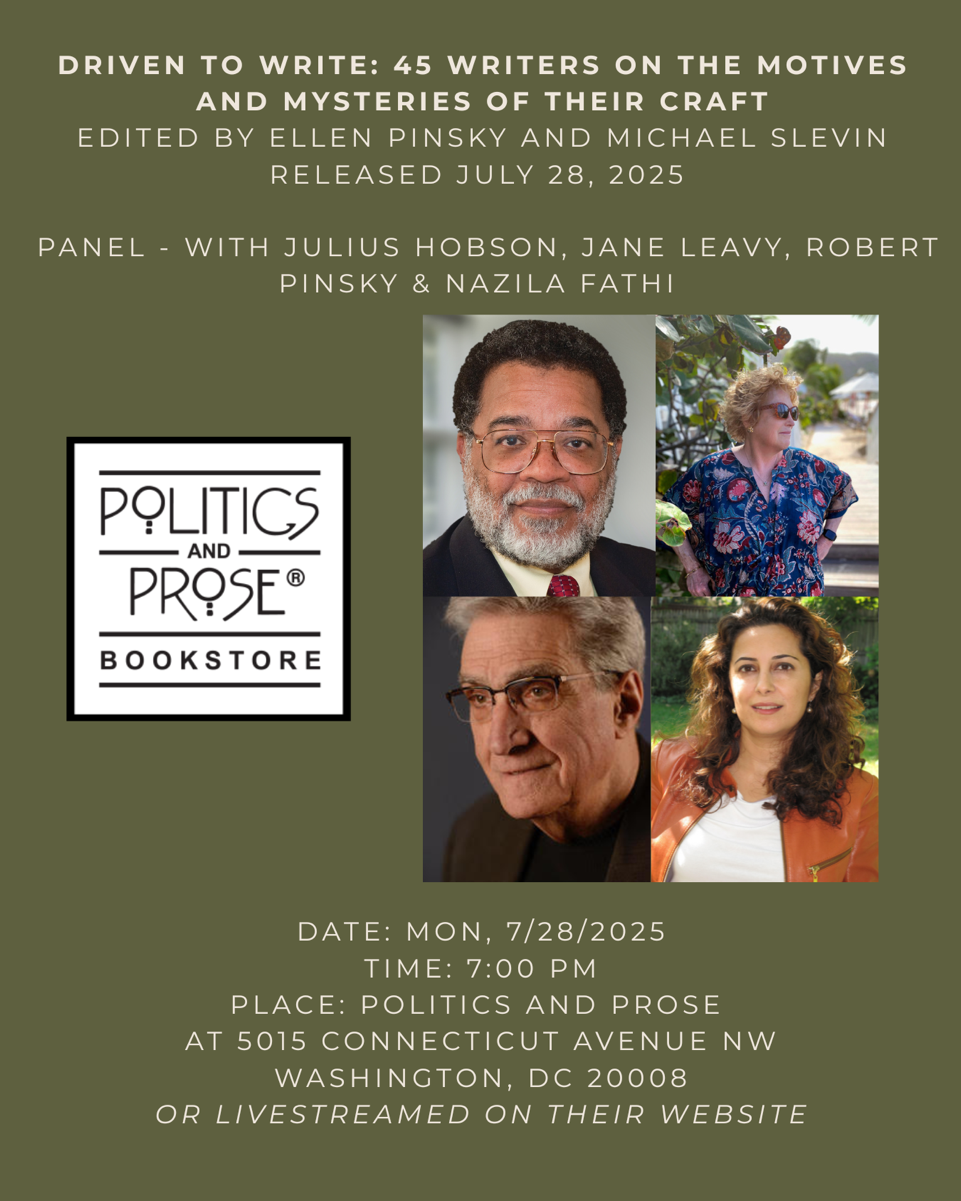 “Driven to Write” Panel at Politics and Prose – Conn Ave.