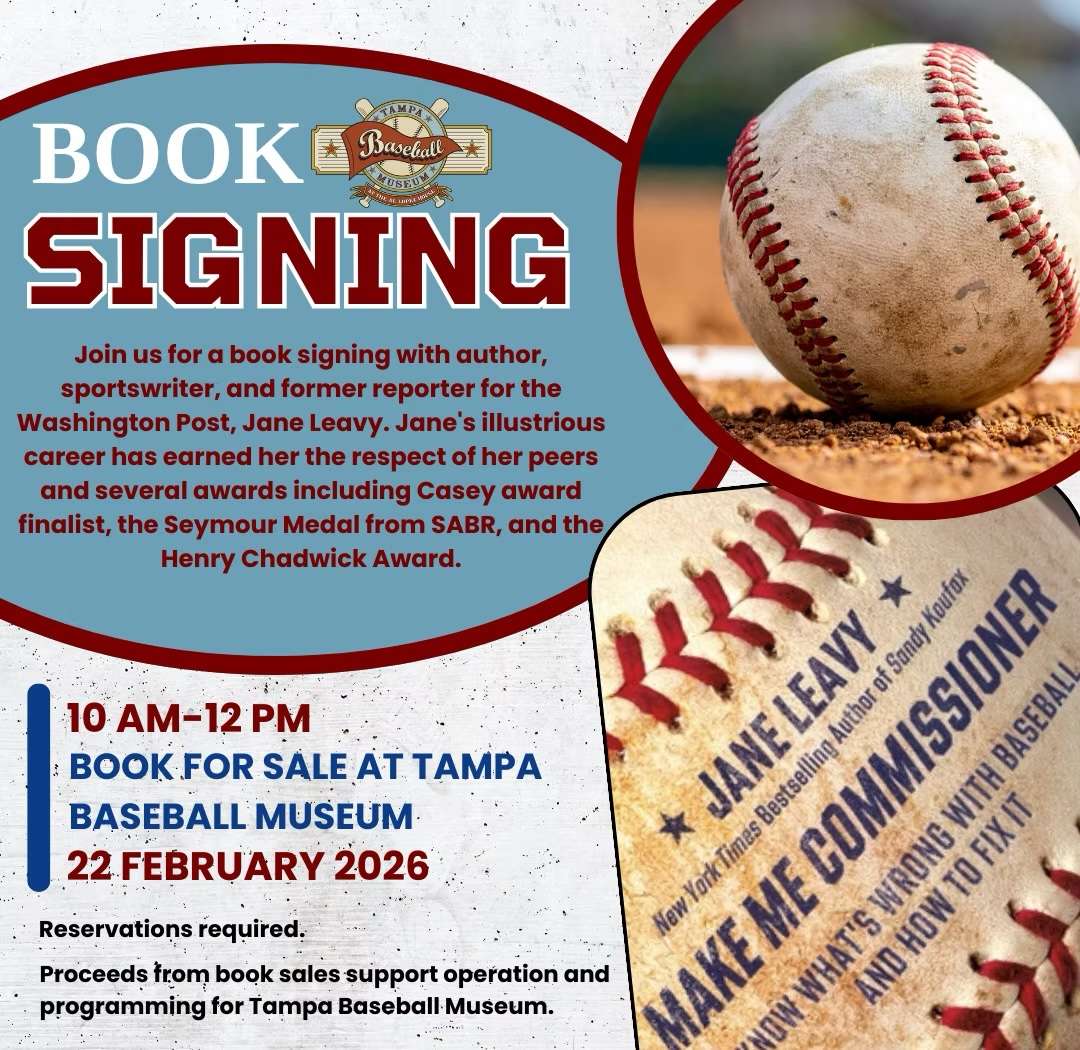 Book Signing — Tampa Baseball Museum